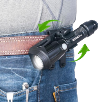 NEXTORCH V5 TACTICAL TASCHENLAMPEN HOLSTER 360 GRAD DREHBAR MIT SCHNELLVERSCHLUSS UND GÜRTELCLIP